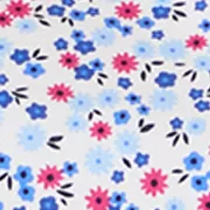 Women's 3/4 Sleeve Neck Detail Print Shirt