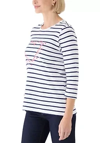 Women's 3/4 Sleeve Graphic Shirt