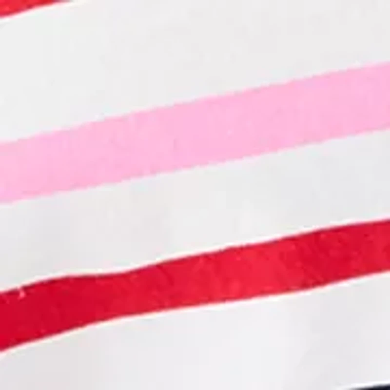 Women's Crew Neck 3/4 Sleeve Stripe Print Shirt