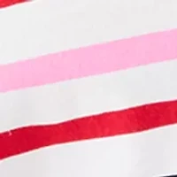 Women's Crew Neck 3/4 Sleeve Stripe Print Shirt