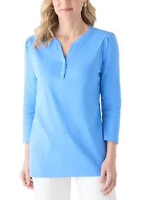 Women's 3/4 Sleeve Henley Shirt