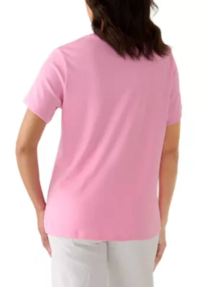 Women's Crew Neck Heather Top