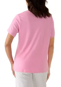 Women's Crew Neck Heather Top