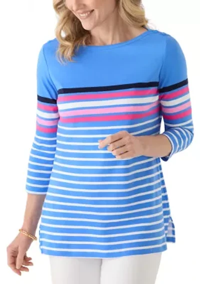 Women's 3/4 Sleeve Placement Print Shirt