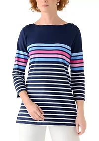 Women's 3/4 Sleeve Placement Print Shirt