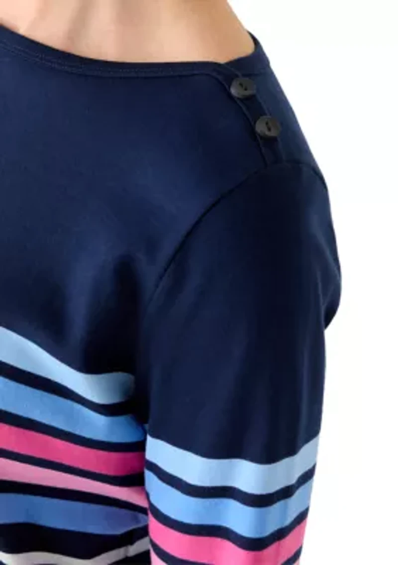 Women's 3/4 Sleeve Placement Print Shirt