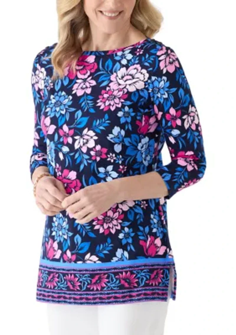 Women's 3/4 Sleeve Tunic Top
