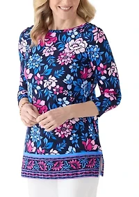 Women's 3/4 Sleeve Tunic Top