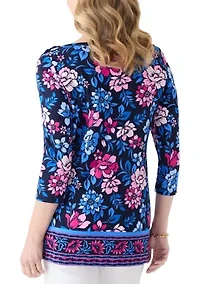 Women's 3/4 Sleeve Tunic Top