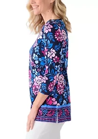 Women's 3/4 Sleeve Tunic Top