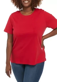 Plus Short Sleeve Cotton T-Shirt