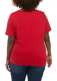 Plus Short Sleeve Cotton T-Shirt