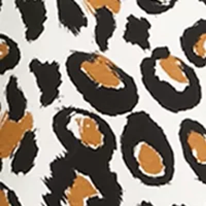 Plus 3/4 Sleeve Animal Printed Top