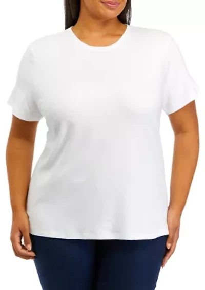 Plus Short Sleeve Cotton T-Shirt