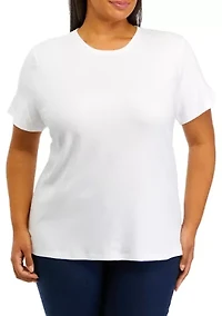 Plus Short Sleeve Cotton T-Shirt