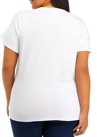 Plus Short Sleeve Cotton T-Shirt