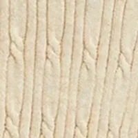 Plus Cable Knit Heather Cardigan