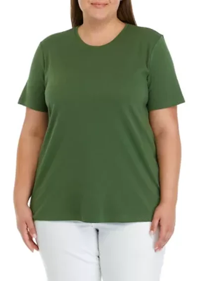 Plus Short Sleeve Cotton T-Shirt