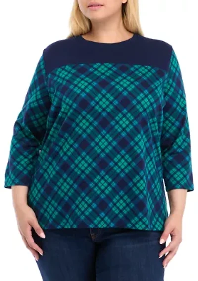 Plus Pieced Yoke Top