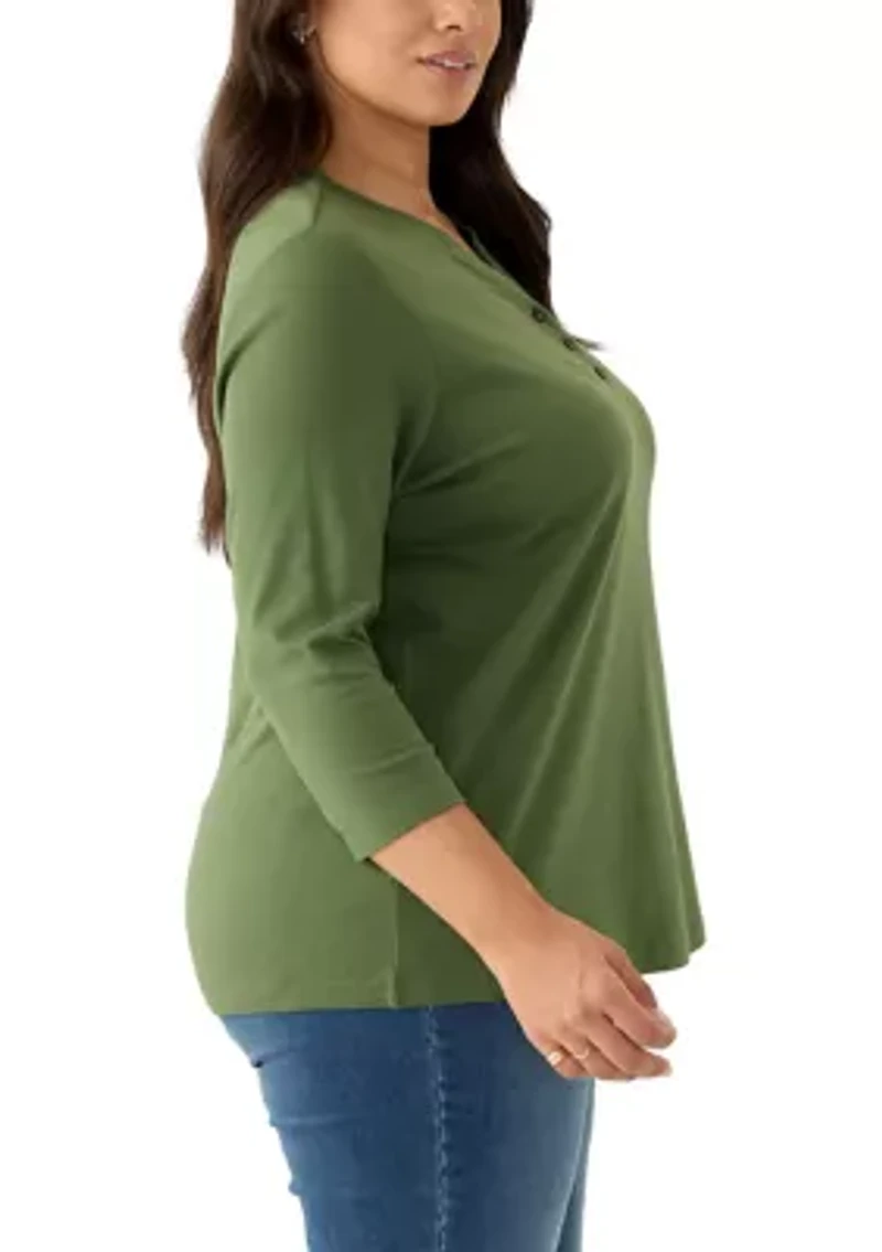 Plus Henley Shirt