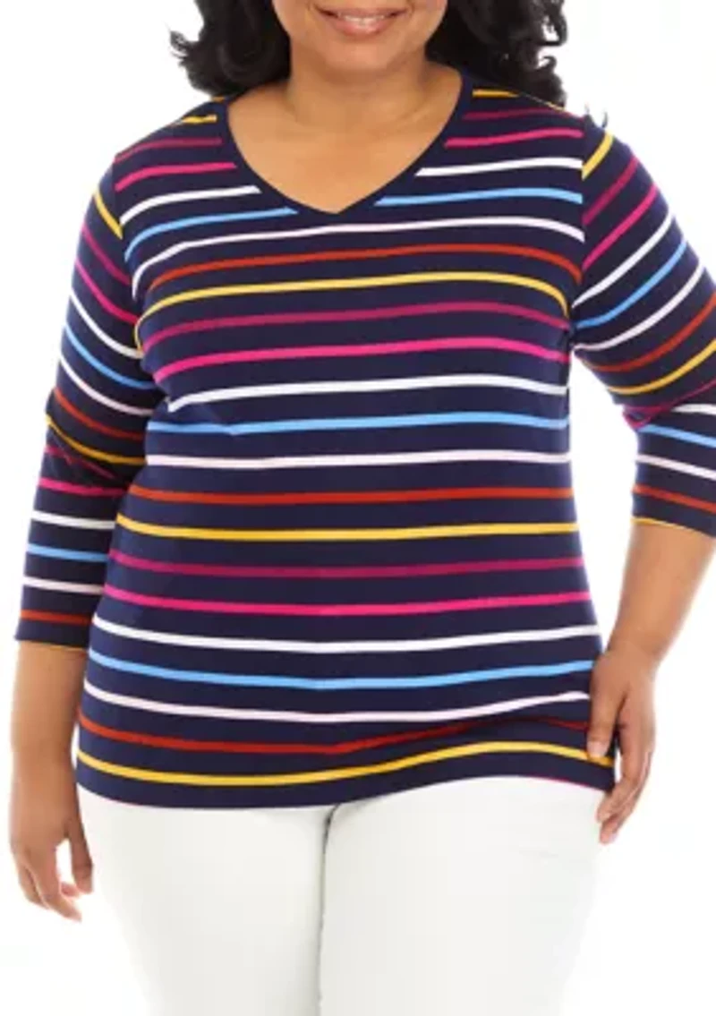 Plus Striped Top
