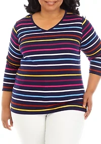 Plus Striped Top