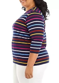 Plus Striped Top