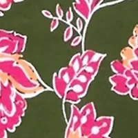 Plus 3/4 Sleeve Floral T-Shirt
