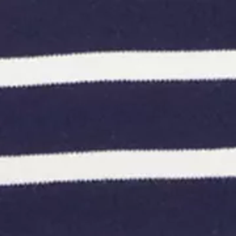 Plus Striped Polo Top