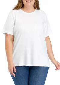 Plus Short Sleeve Crew Neck T-Shirt