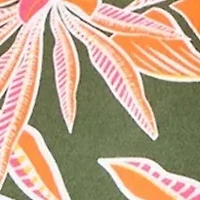 Plus 3/4 Sleeve Printed Shirt