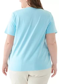 Plus Seashell Graphic T-Shirt