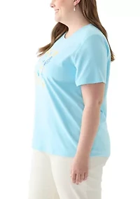 Plus Seashell Graphic T-Shirt