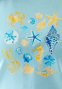Plus Seashell Graphic T-Shirt