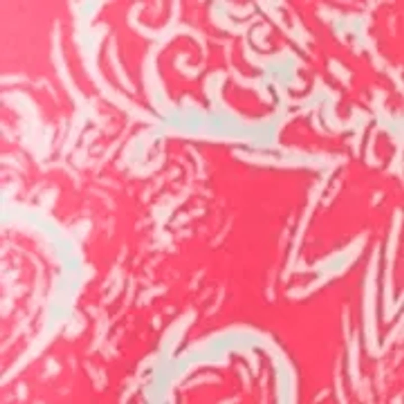 Plus Split Neck Printed Top