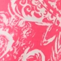 Plus Split Neck Printed Top