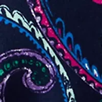 Plus 3/4 Sleeve Split Neck Allover Print Top