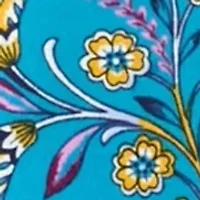 Plus 3/4 Sleeve Boat Neck Printed Tunic Top