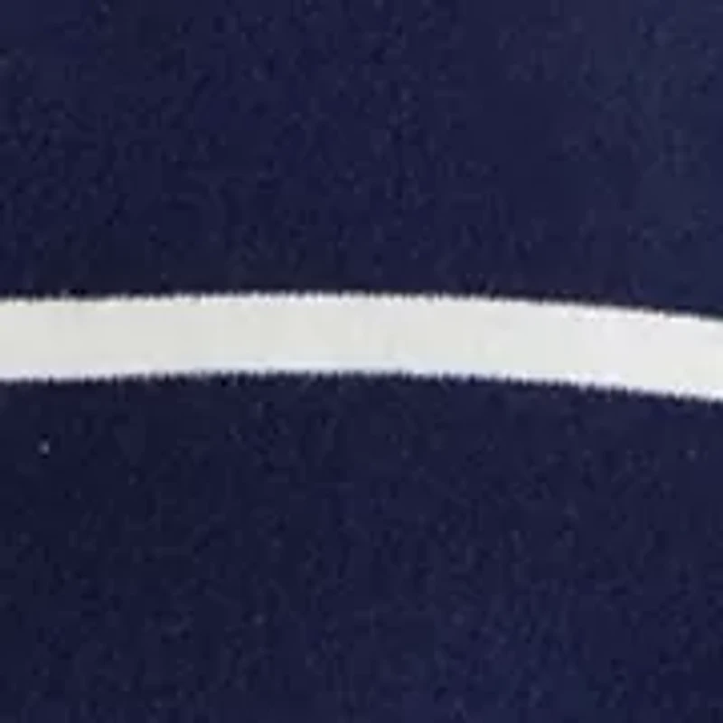 Plus 3/4 Sleeve Polo Yarn Dyed Stripe Tunic Shirt