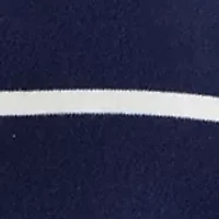 Plus 3/4 Sleeve Polo Yarn Dyed Stripe Tunic Shirt