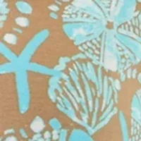 Plus Keyhole Border Printed Top