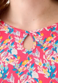 Plus Printed Keyhole Top