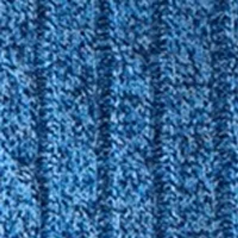Plus Long Sleeve Cable Knit Crew Neck Marl Sweater