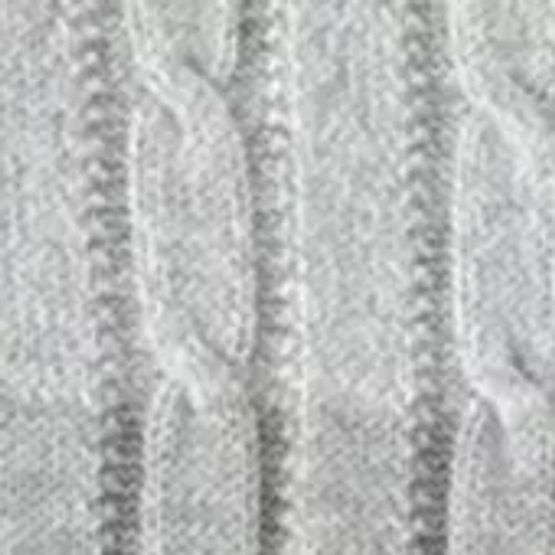 Plus Cable Crew Color Block Sweater