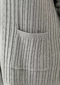 Plus Cable Cardigan