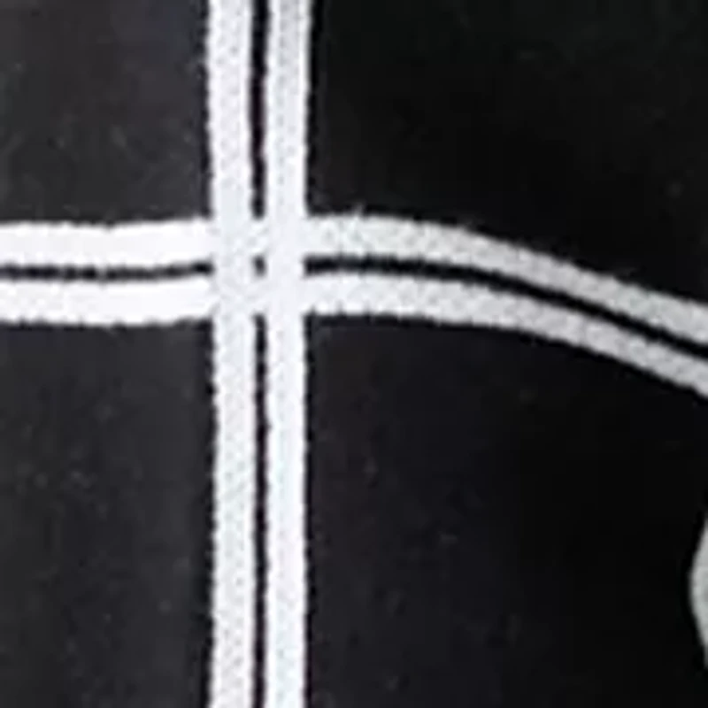Plus Long Sleeve Jacquard Windowpane Cardigan