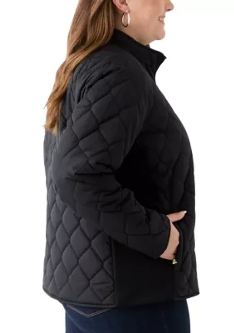 Plus Side Rib Puffer Jacket