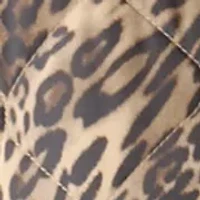 Plus Side Rib Printed Puffer Jacket