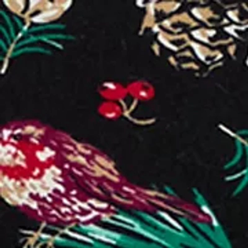 Plus 3/4 Sleeve Printed Shirt