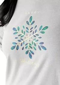 Plus Long Sleeve Crew Neck Graphic Shirt